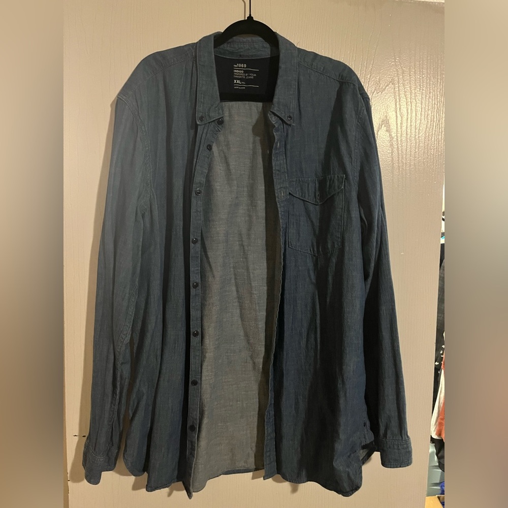 GAP Men's Dark Blue Shirt Jacket